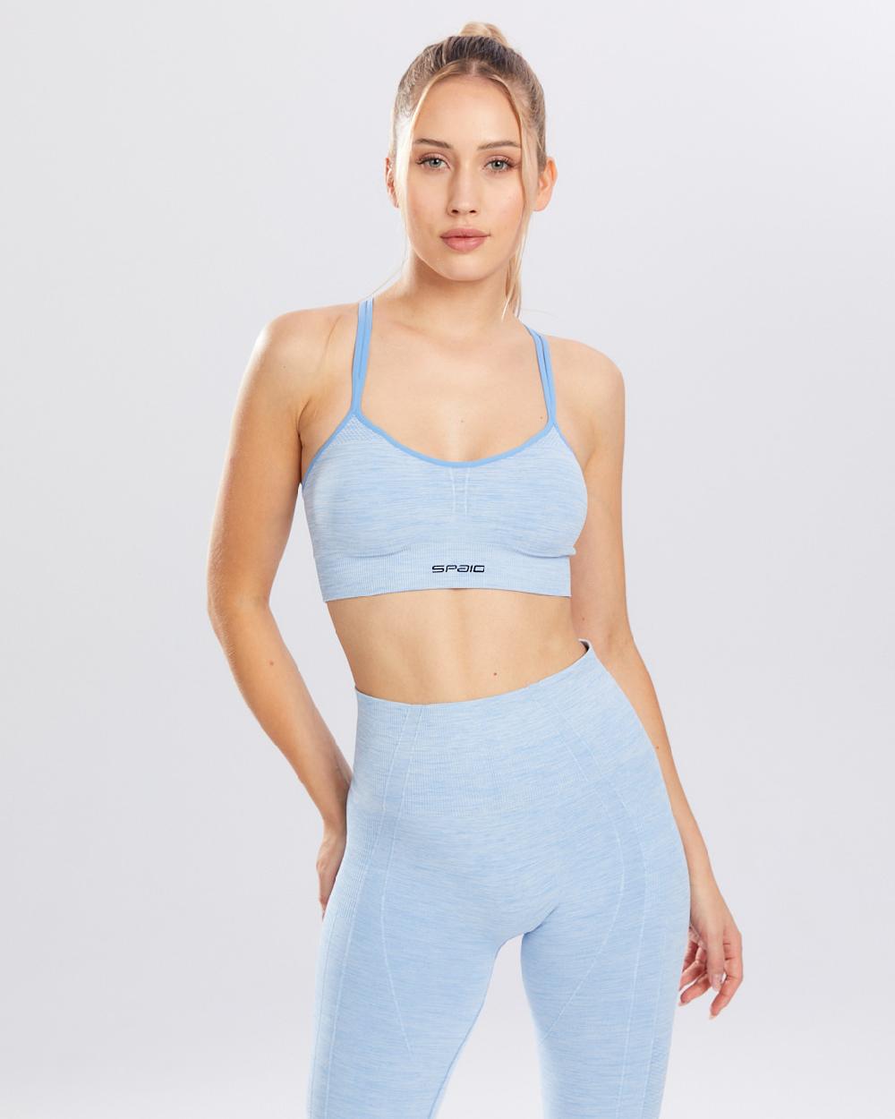 Spaio SPAIO REGGISENO SPORTIVO MELANGE LINCHEN BLUE Hotsell