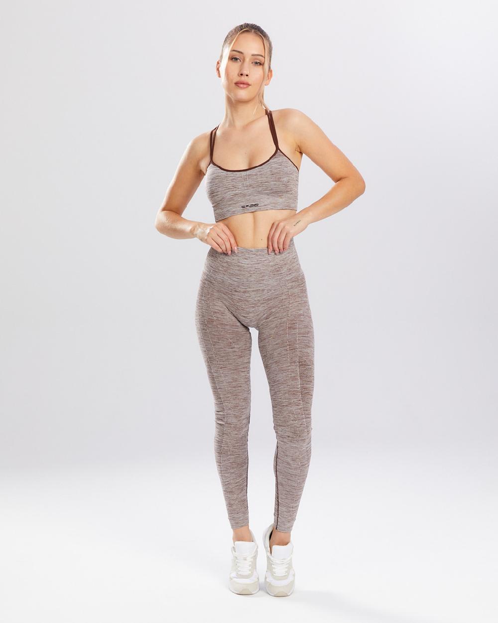 Spaio SPAIO REGGISENO SPORTIVO MELANGE COFFEE Vendita Economica