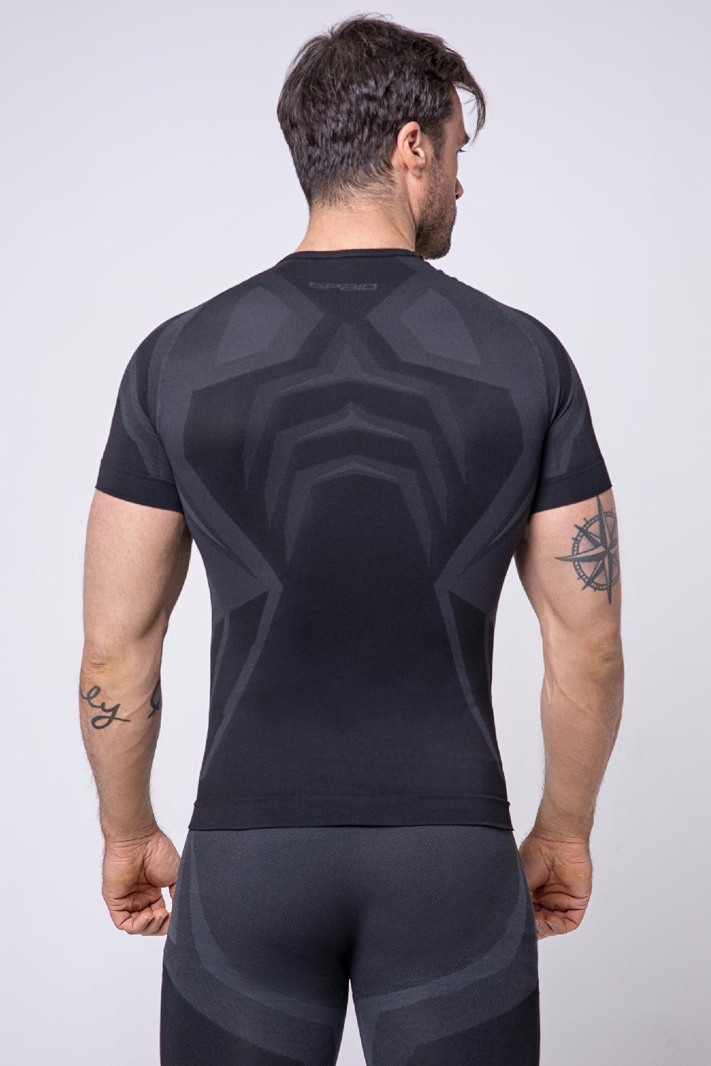 Spaio SPAIO MAGLIA M/C "CONFIDENCE" NERO/GRIGIO Qualità