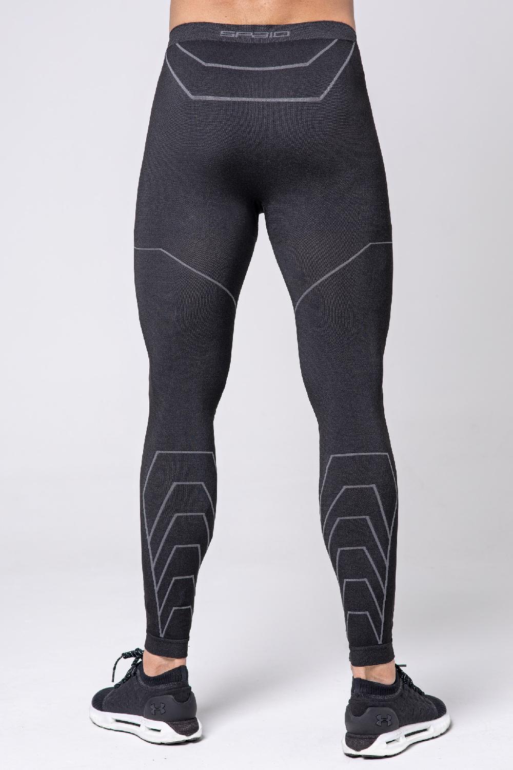 Spaio LEGGINGS DA UOMO RAPID BLACK/GREY Sottocosto