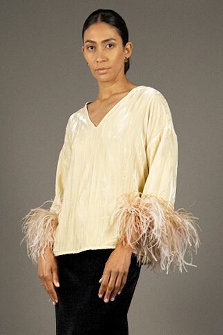 Stephan Janson GRITTI – blusa con piume Novità