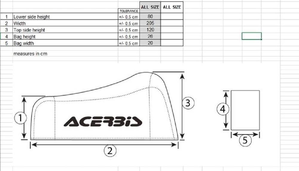 Acerbis MOTORBIKE COVER Shopping Online